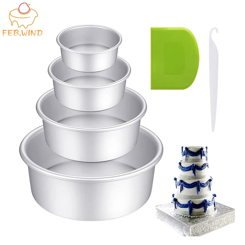 Vaste losse bodem ronde cakevorm aluminium cakevorm 4 6 8 9 10 inch cake
