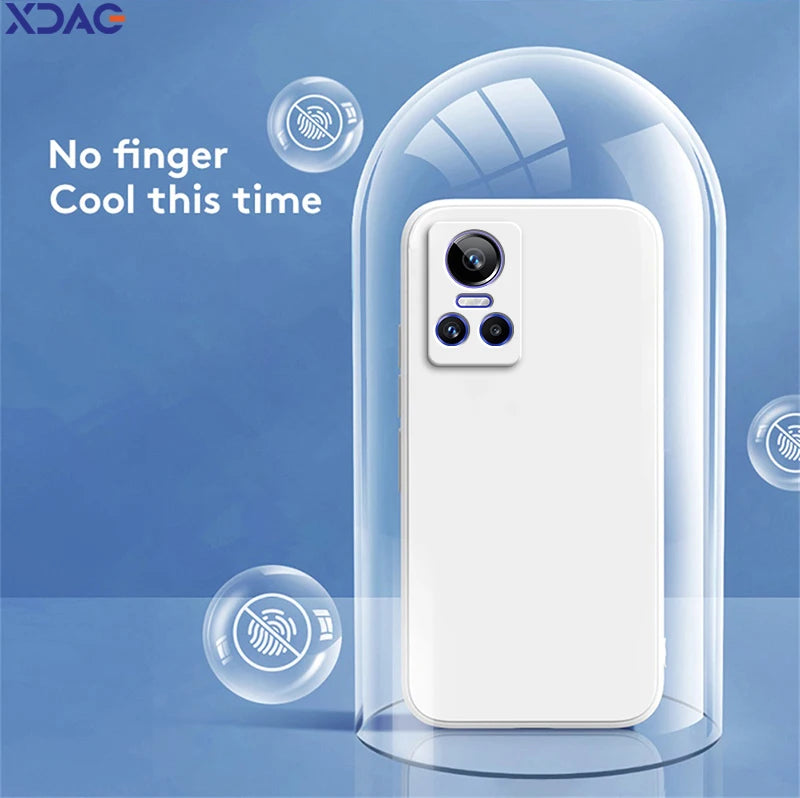 Matte achterkant voor Oppo Realme GT Neo3 T Neo 3 3T Neo3T 5G Zachte snoepvloeistof