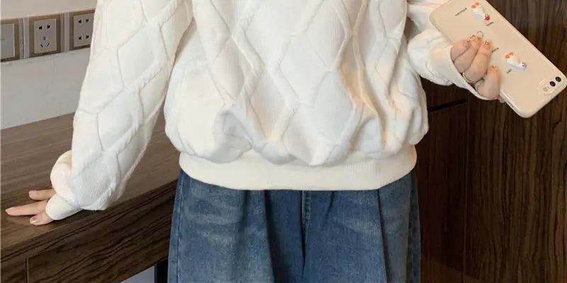 Driedimensionale sweatshirt met rits voor dames, herfst- en wintertop