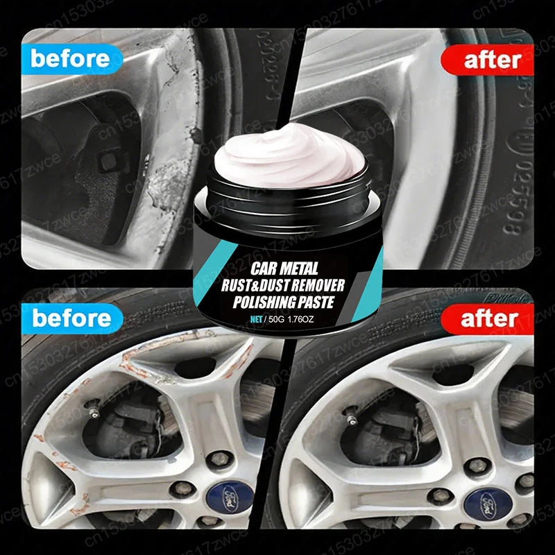 Motorcycle Metal Rust & Wheel Hub Rust Scratch Repair Wax Agent Car Metal