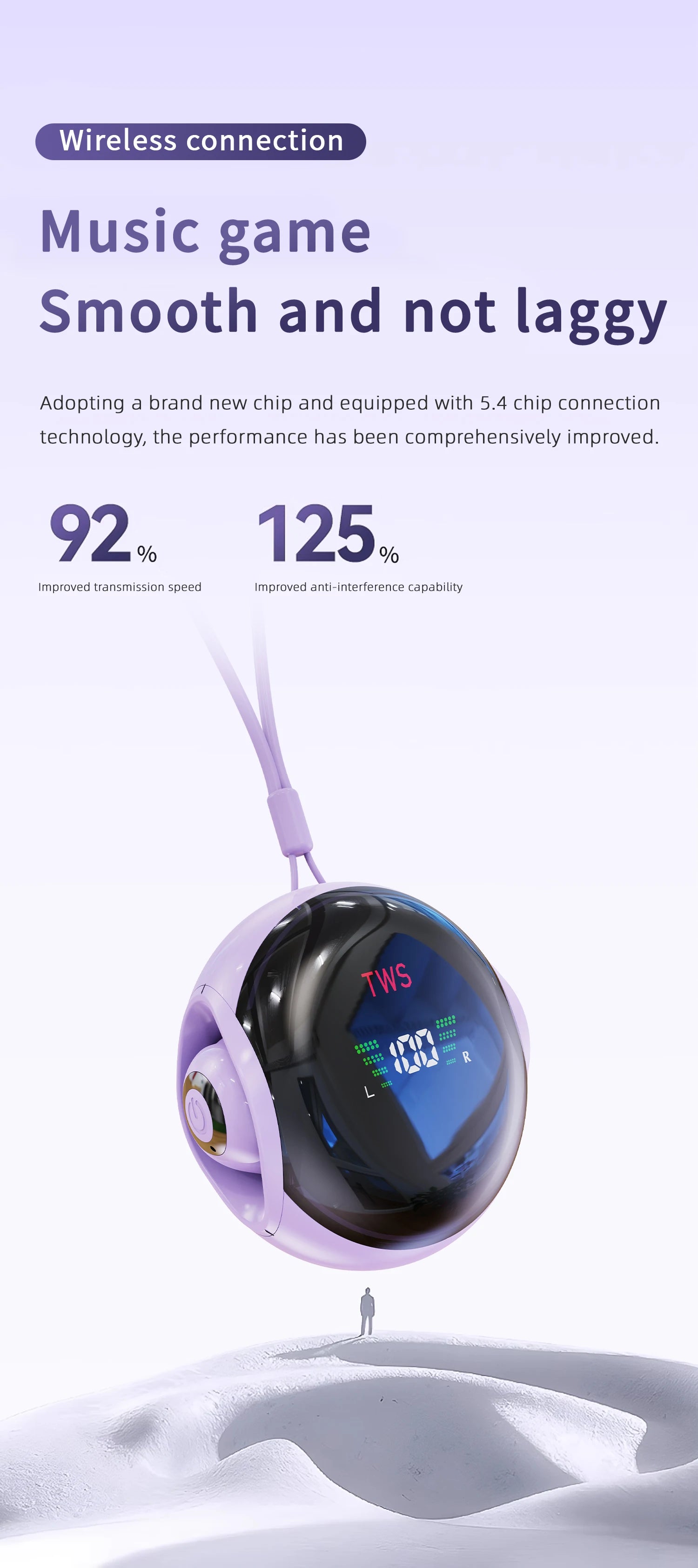 Hanging Rope Bluetooth Earphones With Dual Ear Ultra Small And Mini Semi In