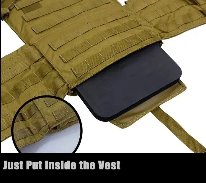 1Pair Airsoft Tactical Vest EVA Plates For Body Armor Carrier Vests Insert