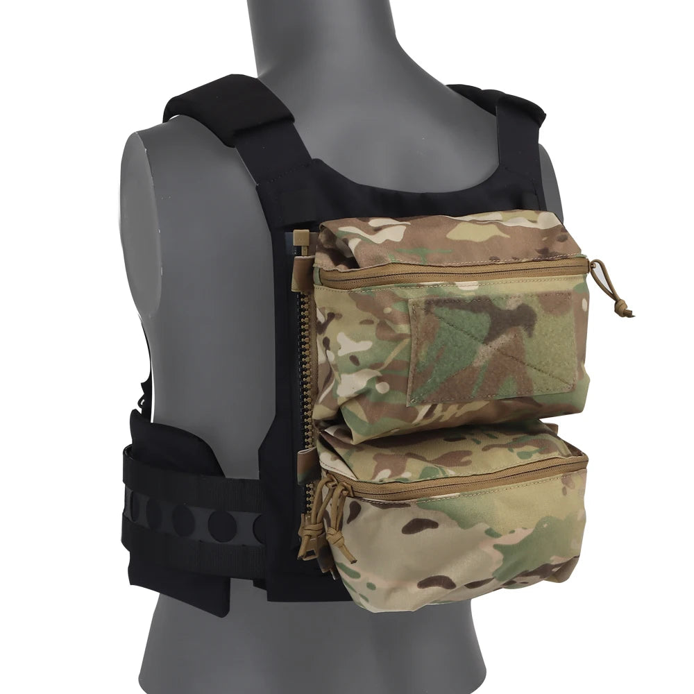 Tactical Fcpc V5 Back Panel Double Bag General Purpose Pockets Ferro Style