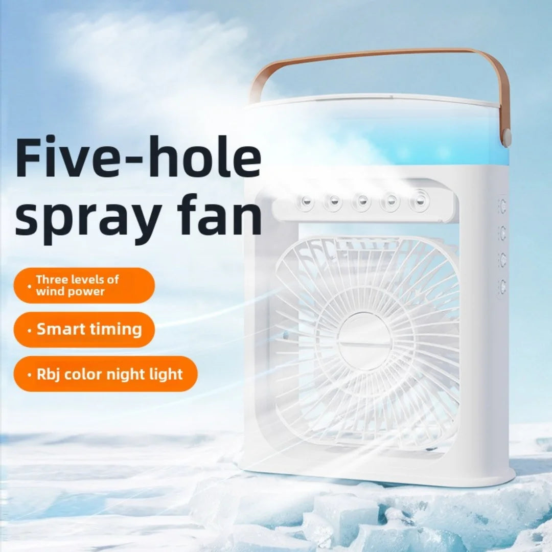 3In1 Fan AIr Conditioner Household Small Air Cooler LED Night Light Portable