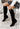 Knee High Boots Fashion Autumn Winter Retro Woman Booties Low Heel Side Zip Size