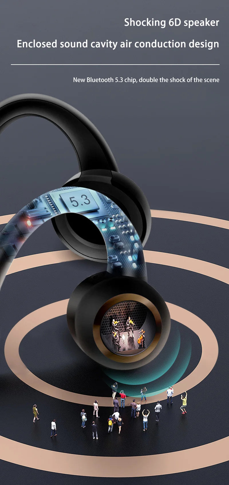 G3 Bone Conduction-hoofdtelefoon Air Conduction Bluetooth-hoofdtelefoon Draadloos