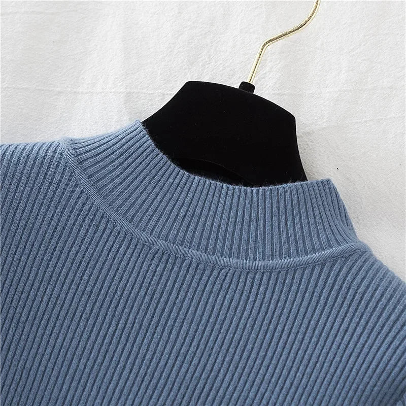 Heliar Dames Turtleneck Trui Gebreide Zachte Truien Kasjmier Truien Basic