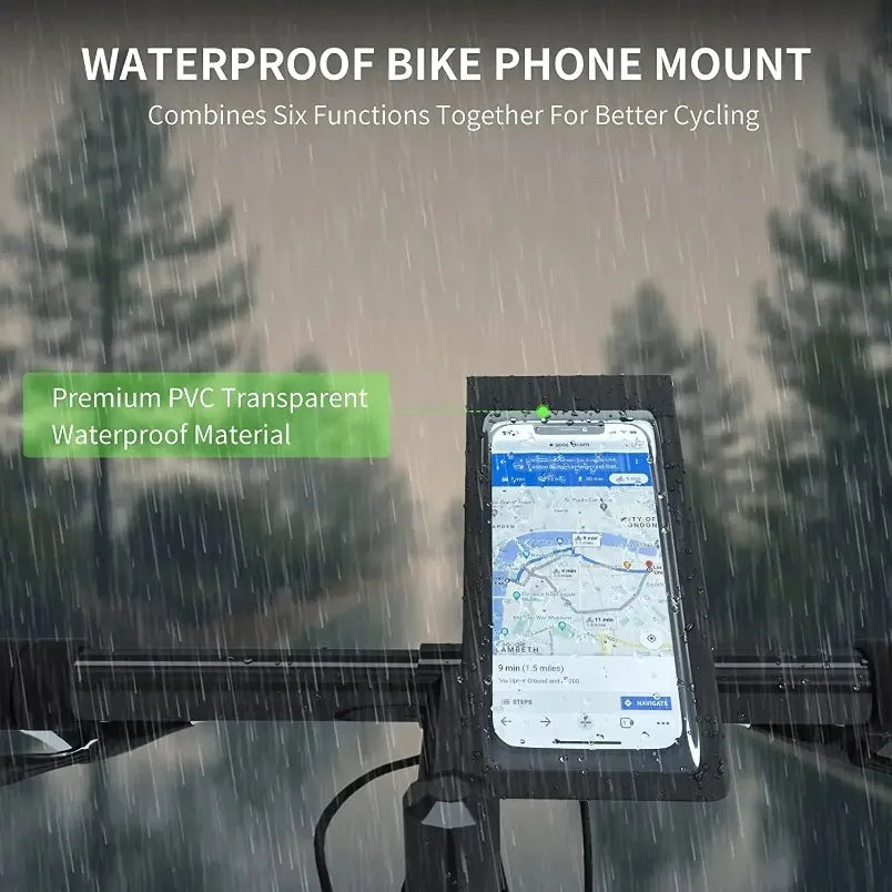 Fiets Motorfiets Handvat Installatie 360 Rotatie Waterdicht TPU Touch