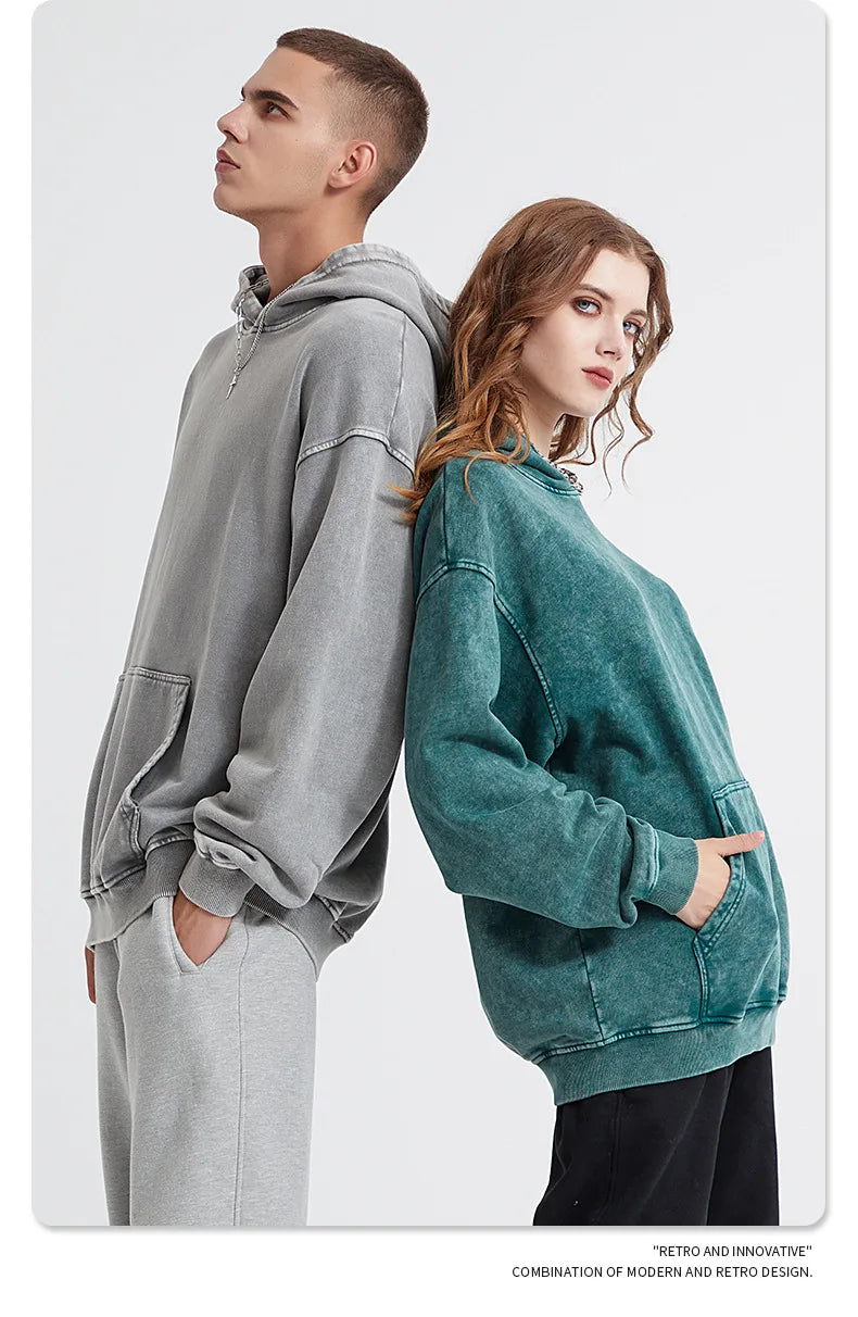 Bornladies Retro Verdikte Hoodie Mode Warme Trui 100% Katoen Dames Trend