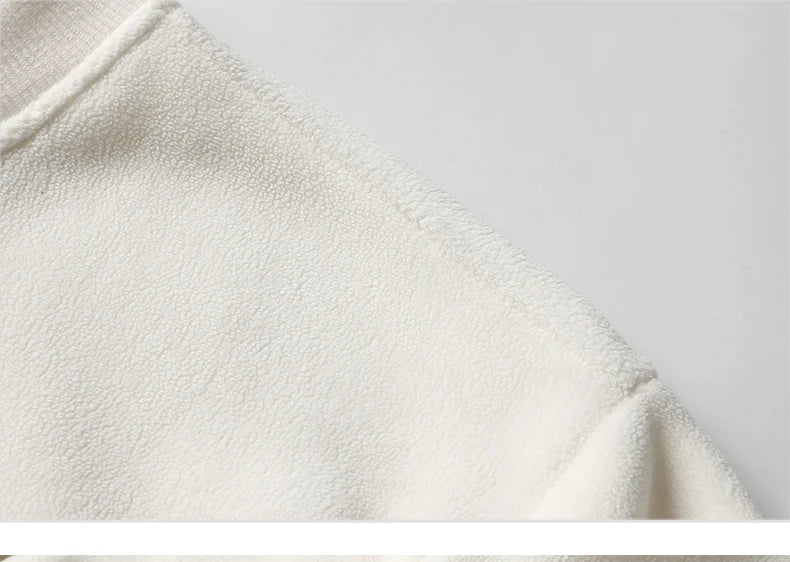 Men s Fashion Thick Hoodie Embroidery Pullover Fleece Lined Men s Winter Clothes