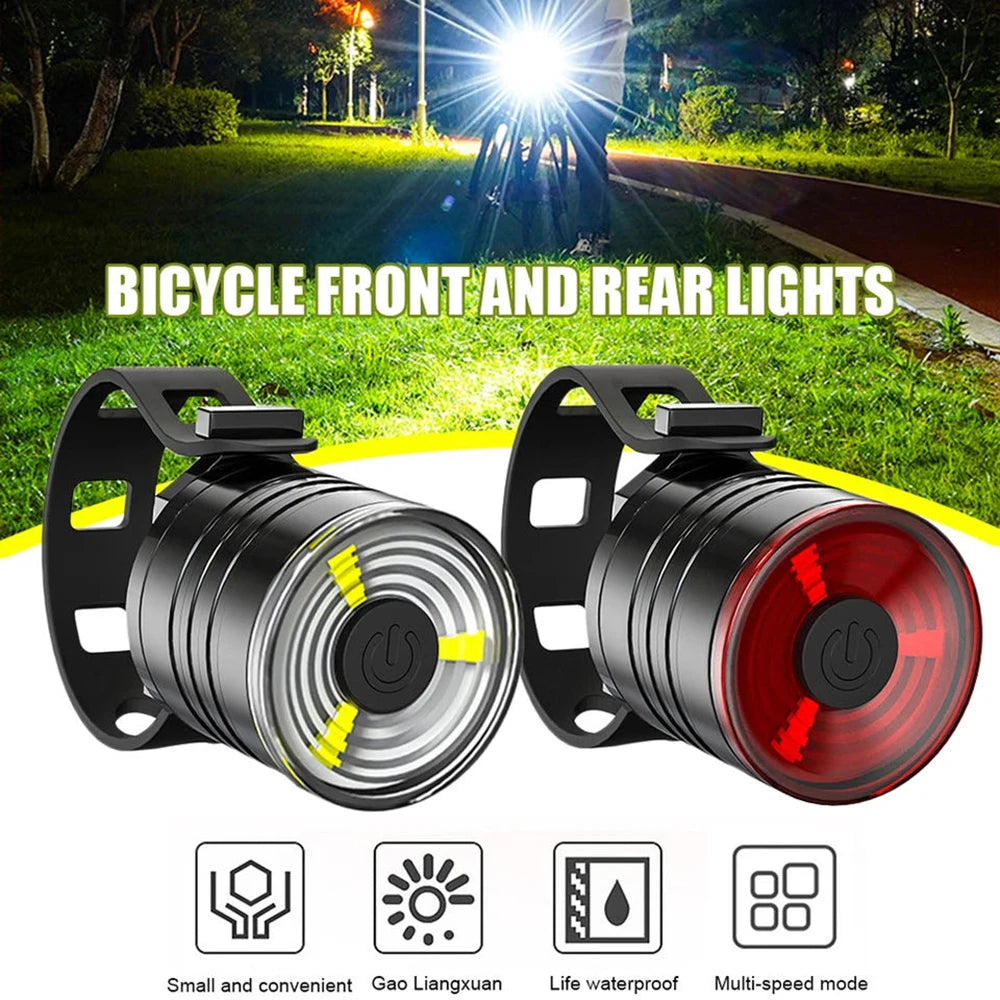 Fietsachterlicht, zaklamp voor fietsen, led, waterdicht