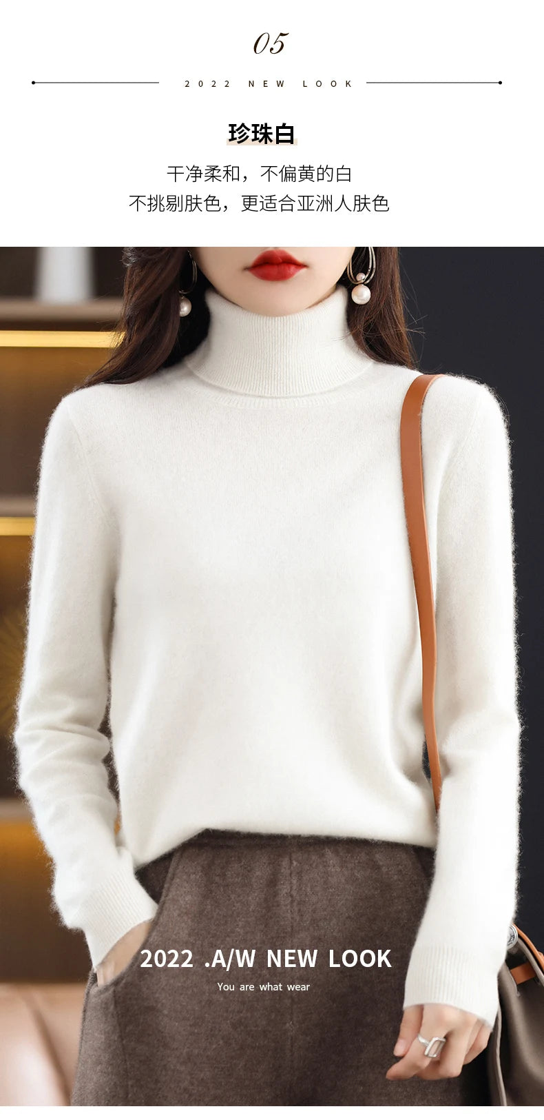 Женские кашемировые свитера с длинными рукавами, свободные женские водолазки, модные пуловеры