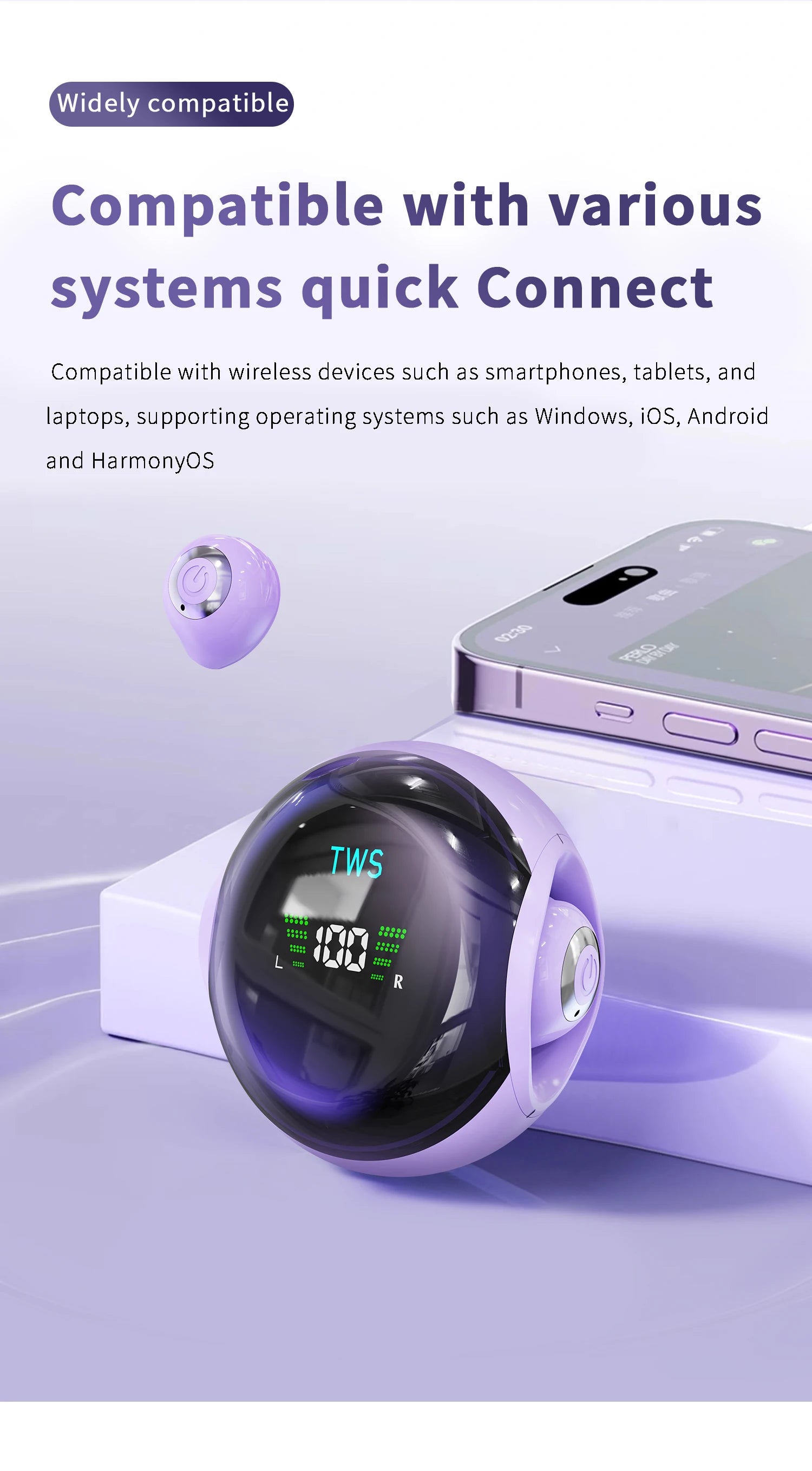 Hanging Rope Bluetooth Earphones With Dual Ear Ultra Small And Mini Semi In