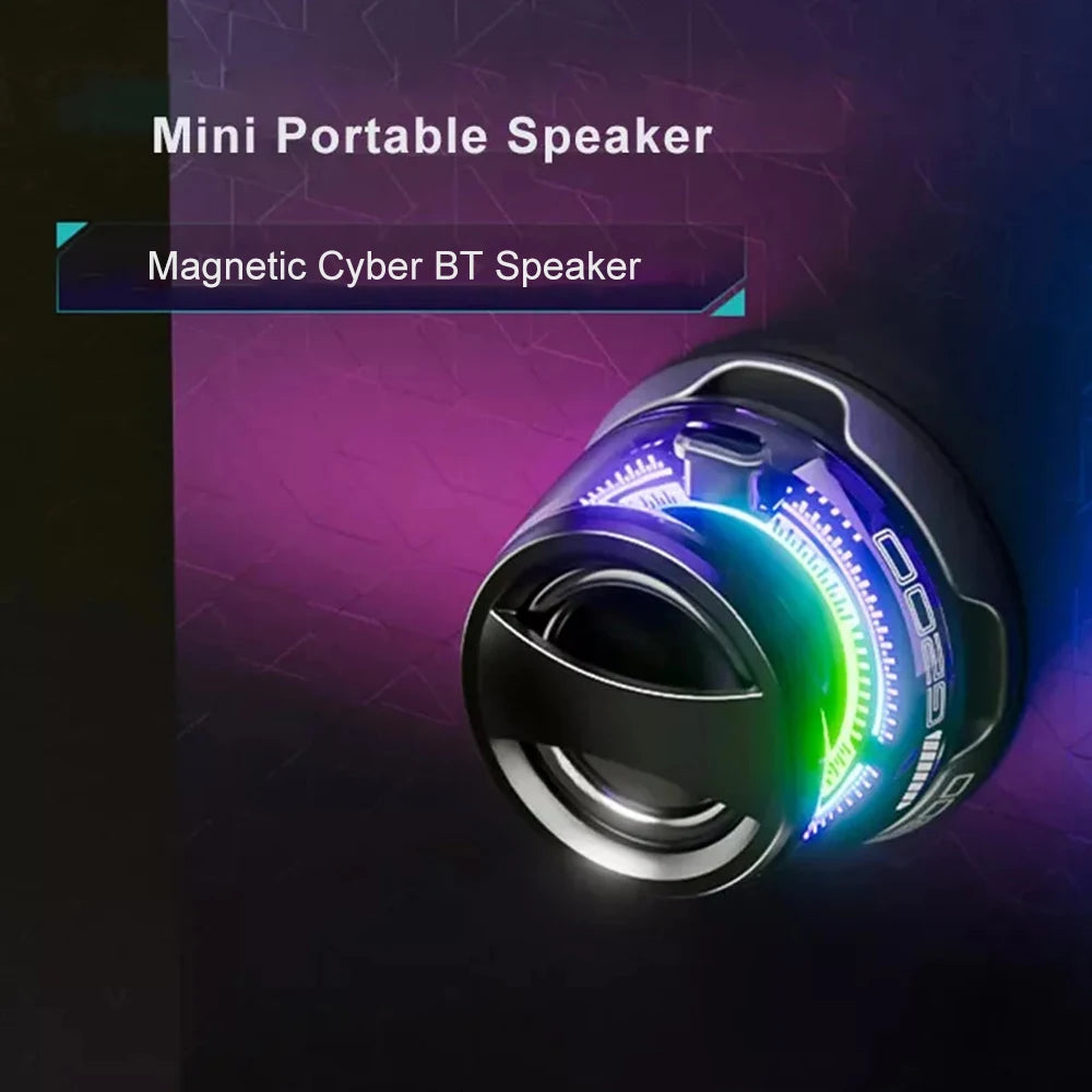 Mini Portable Bluetooth Speaker G200 RGB Color Light Magnetic Speaker Bt5.3