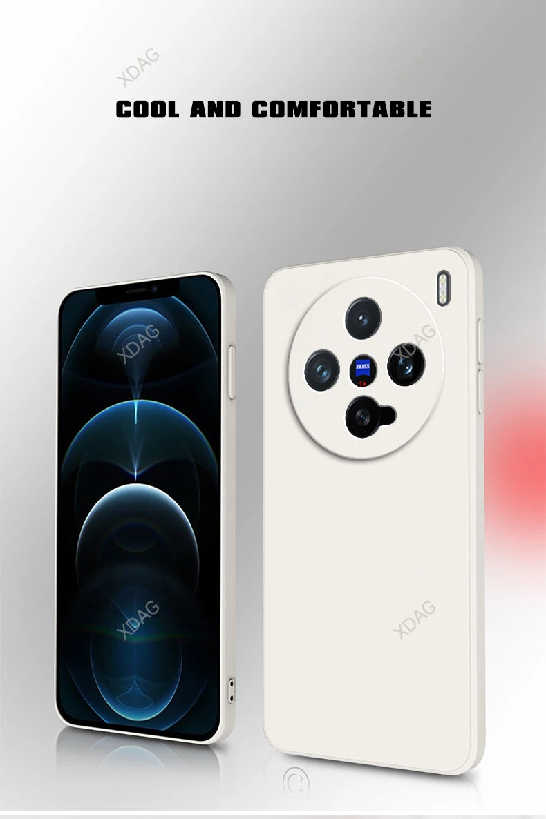 Eenvoudige telefoonhoes voor Vivo X200 Pro Mini 5G 6.31 Hoogwaardige vloeibare siliconen