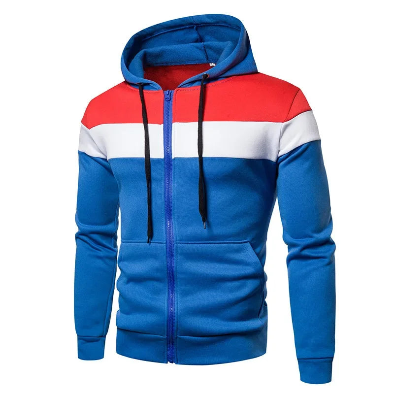 Zip Up Hoodies Autumn Hooded Sweatshirts Men s Hoodie Cardigan Solid Color