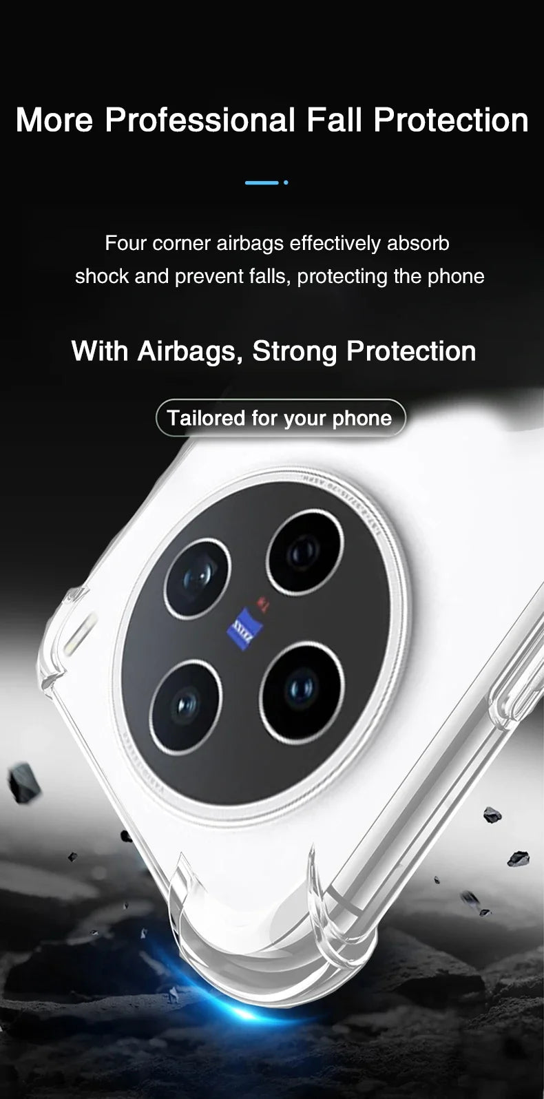 Luxe Airbag-telefoonhoesje voor Vivo X200s X200 Ultra Pro Mini X200Ultra X200Pro 5G