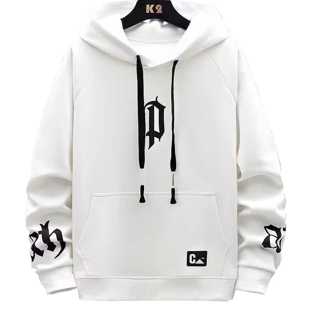 Men s Hooded Sweatshirt With Printed Pattern Thickened Fleece Hoodie Youth Autumn Winter Couple