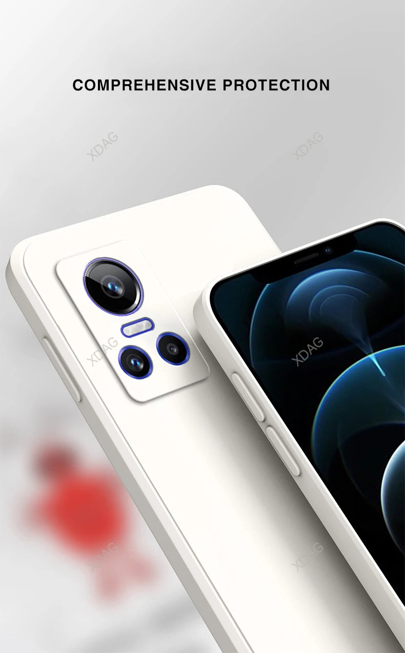 Matte achterkant voor Oppo Realme GT Neo3 T Neo 3 3T Neo3T 5G Zachte snoepvloeistof