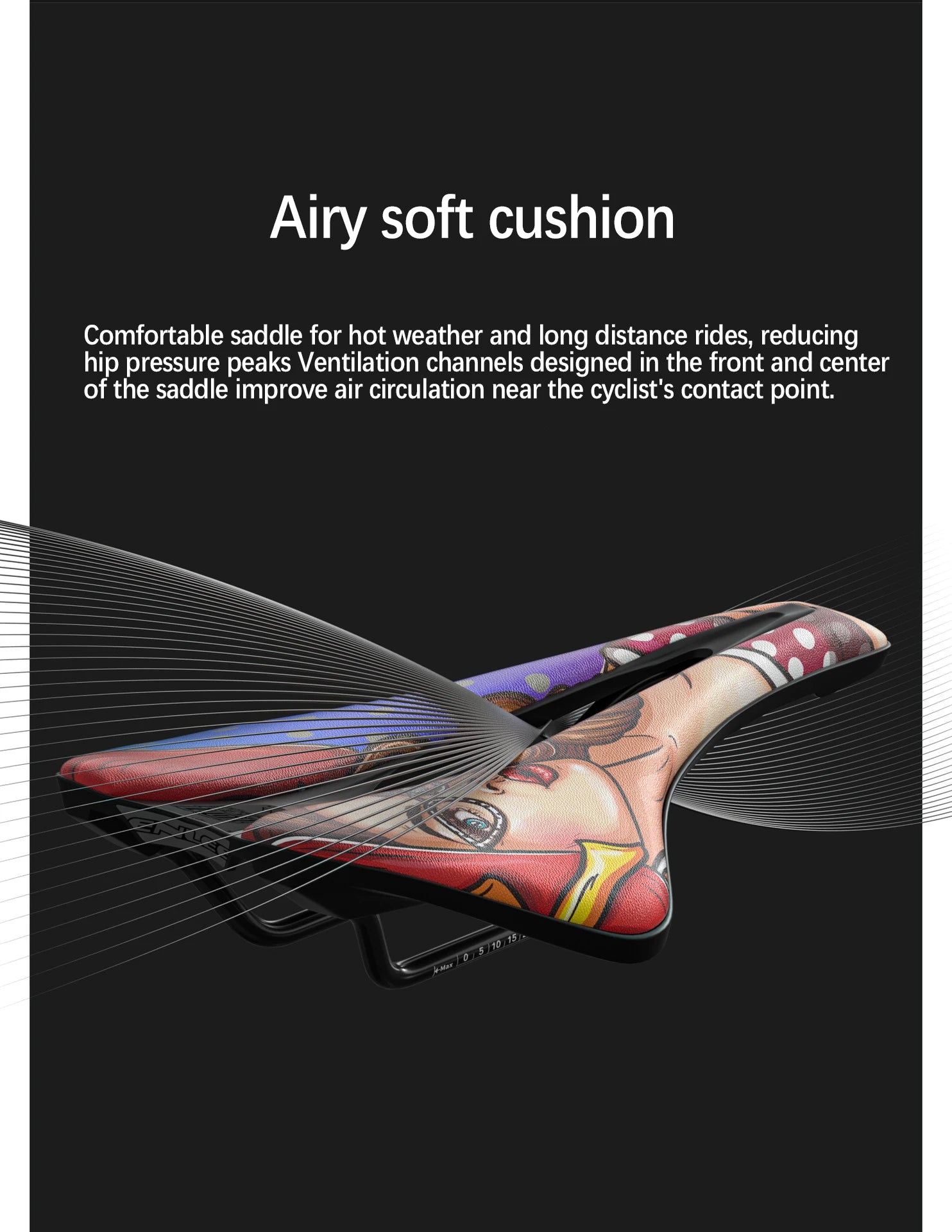 Enlee Bicycle Hollow Seat Personality Trend Korte Neus Mountainbike Racezadel