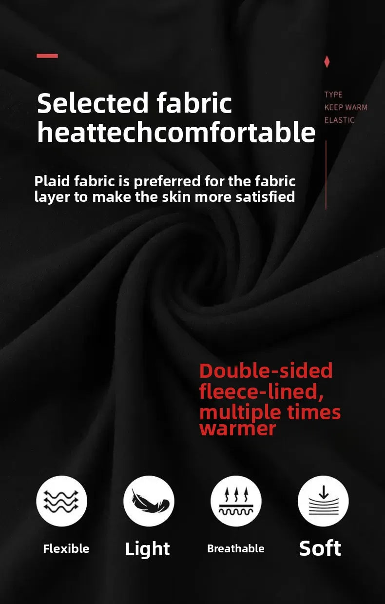 Heren thermisch dubbelzijdig fleece verdikt vest herfst winter naadloos warm