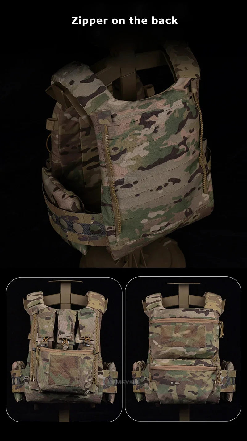 Tactical Vest Airsoft Plate Carrier Military Training Modular Molle System with Triple Magazine