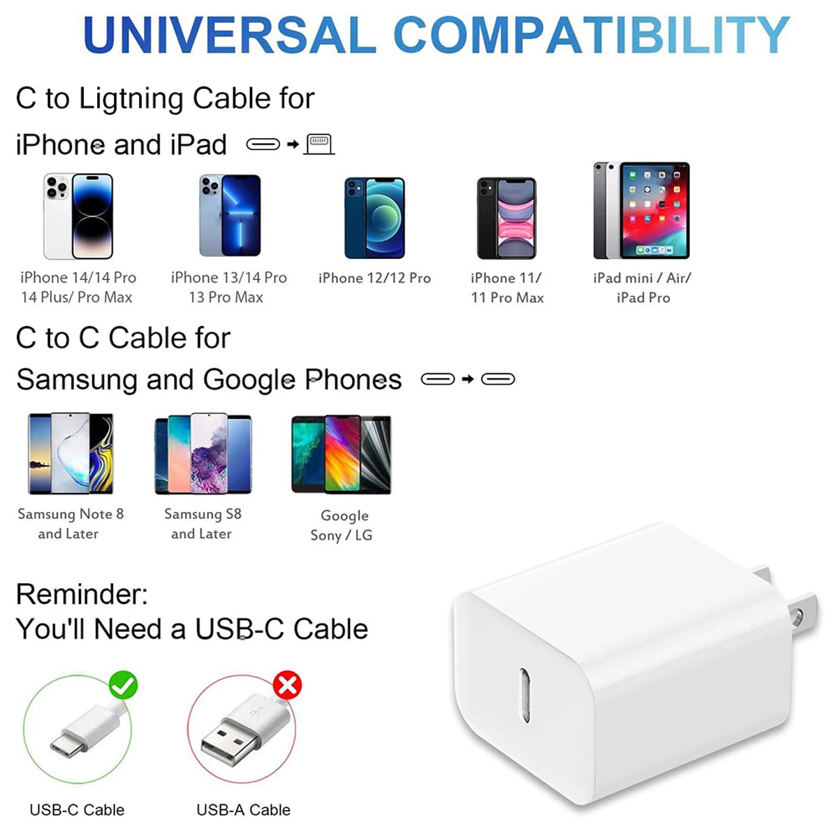 60W nylon gevlochten USB C naar USB C snellaadkabel voor iPhone 16, 15, Samsung