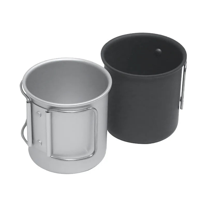 Kampeermok, aluminiumlegering, beker, toeristisch servies, picknickgerei, buitenkeuken