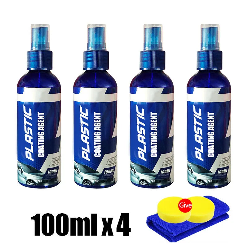 Car Plastic Restore Coating Agent Auto Plastic Rubber Exterior Repair Clean