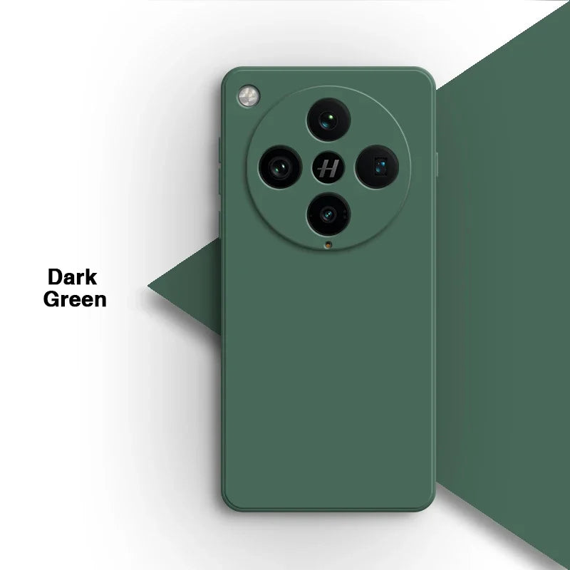 Basic telefoonhoesje voor Oppo Find X8 Pro X8Pro 5G Classic Square vloeibare siliconen