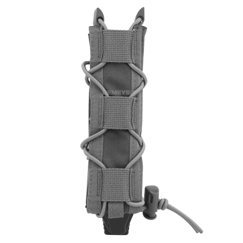Tactical Pistol Magazine Pouch Fits MP5 MP7 .45 Single Open Top MOLLE 9mm Fast Mag Pouches