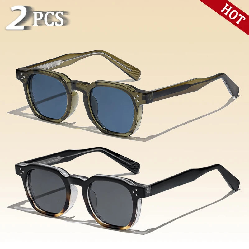Caterside Retro Punk Men Sunglasses Square Personalized Design Glasses Women s