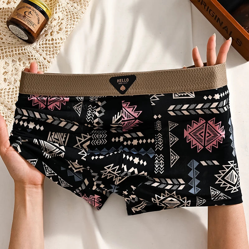 1 stuk herenondergoed van ijszijde, boxershorts, plus size 6XL, ademend