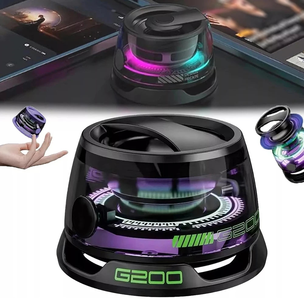 Mini Portable Bluetooth Speaker G200 RGB Color Light Magnetic Speaker Bt5.3