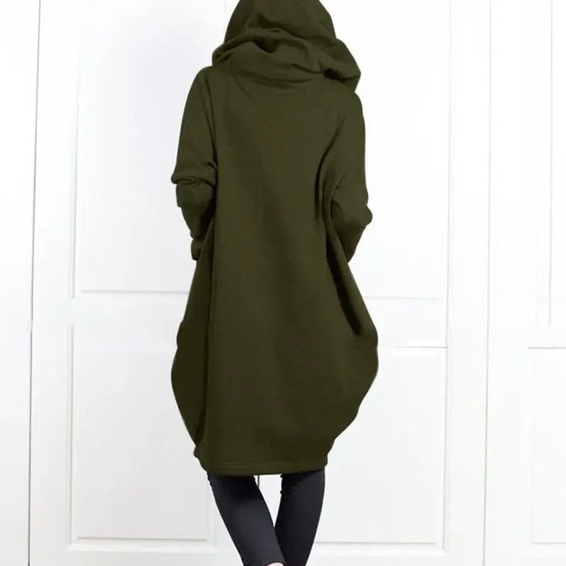 Hoodies Baggy Hooded Sweatshirt for Women Full Zip Up Woman Tops With Zipper In Loose Harajuku