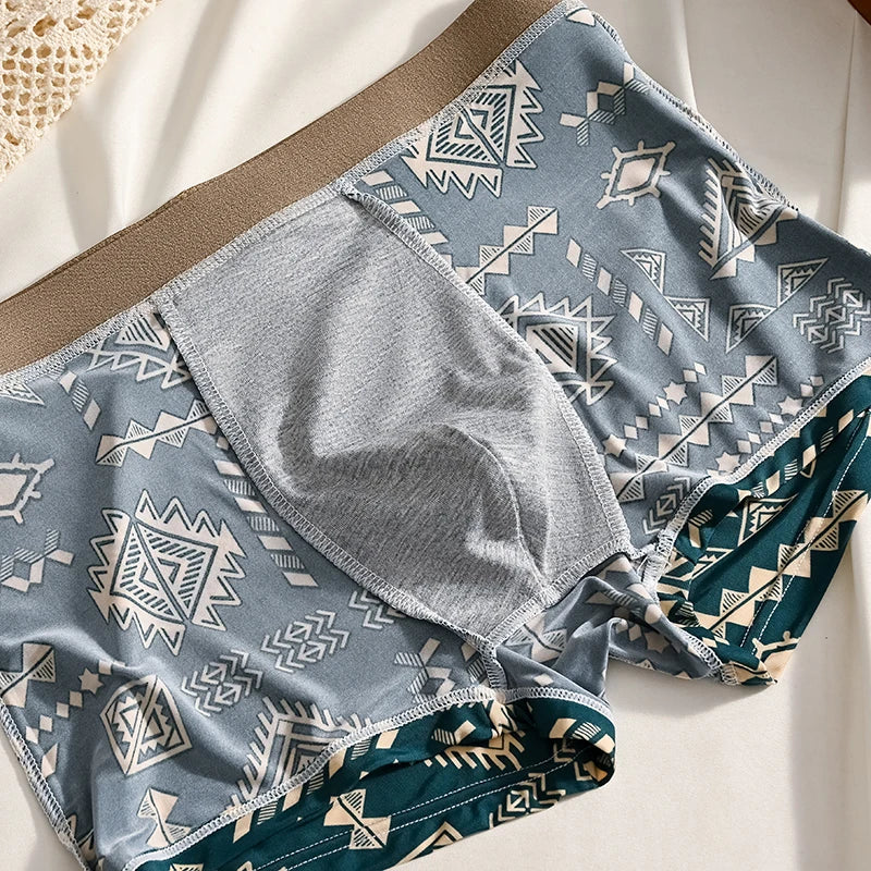 1 stuk herenondergoed van ijszijde, boxershorts, plus size 6XL, ademend