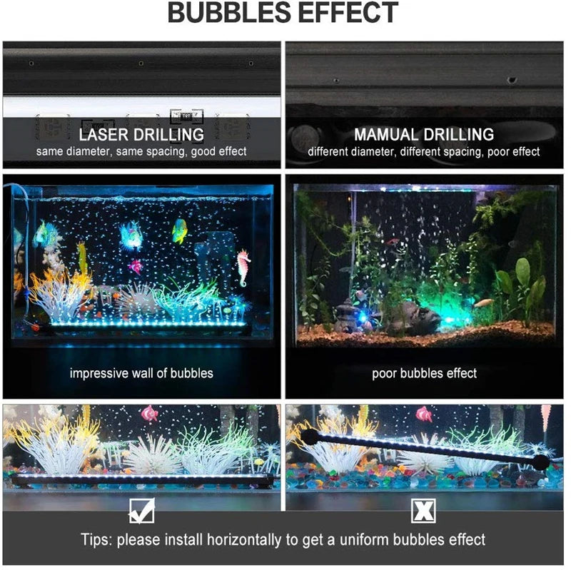 Аквариумный светильник IP68, водонепроницаемый светодиодный RGB-светильник для аквариума, подводный светильник