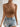 Spring and summer slim fit sexy hollow out waffle style ultra short camisole top
