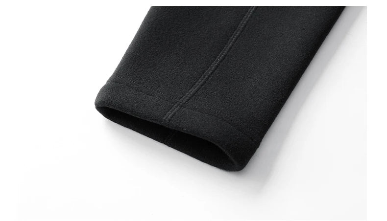 Plus Velvet Sweater Men s L 9XL Large Size Winter Polar Fleece Stand up Collar Half zipper Long