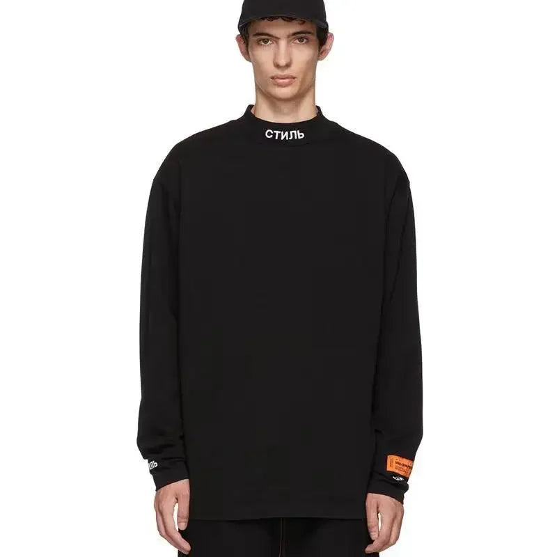 Winter Men Bottoming Shirt Warm Fleece Women Top Turtleneck Elastic Undershirt