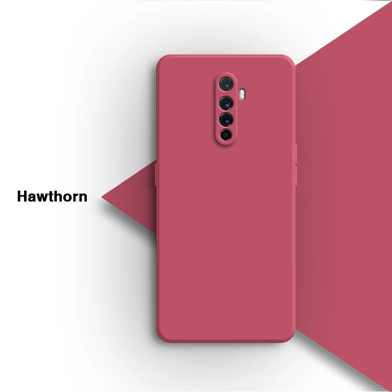 Vloeibare siliconen achterkant voor de Oppo Realme X2 Pro X2Pro 6.5 Rmx1931-lens