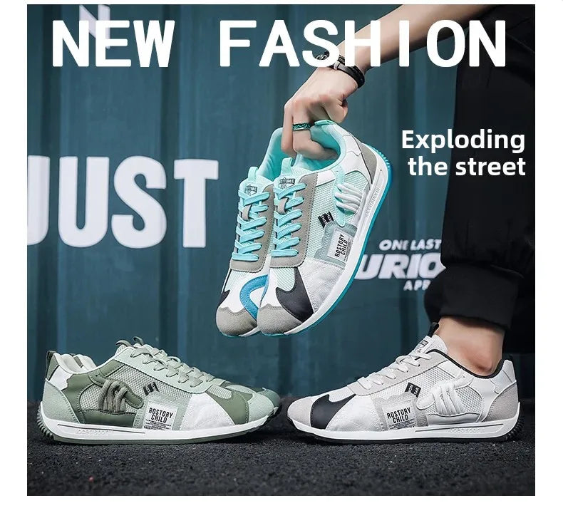 Autumn Breathable Men s Casual Shoes Sporty Thick Bottom Popular Internet Red Summer Trendy Shoes