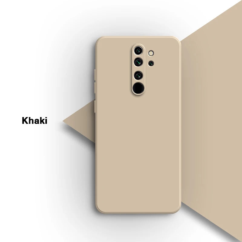 Eenvoudige telefoonhoes voor Xiaomi Redmi Note8 Note 8 Pro 8Pro Zacht snoep vierkant