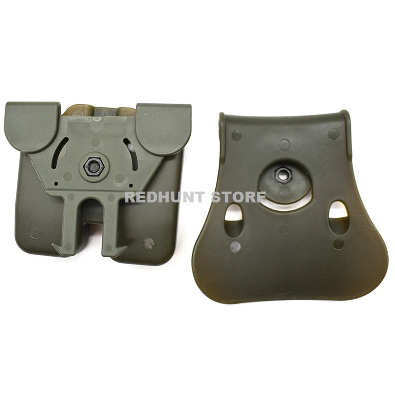 Tactical Double Magazine Holster Universal 9mm .40 Caliber Stack Mag Holder with 1.5 2 Inches Belt