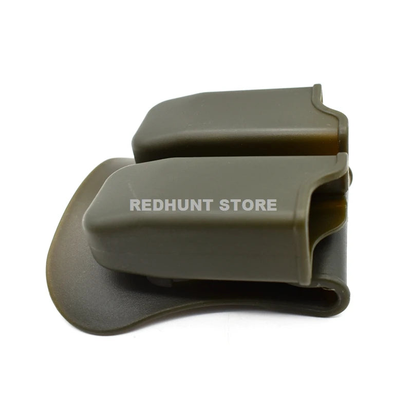 Tactical Double Magazine Holster Universal 9mm .40 Caliber Stack Mag Holder with 1.5 2 Inches Belt