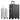 20 24 26 30 Inch Aluminum Trolley Suitcase Waterproof Metallic Cabin Luggage