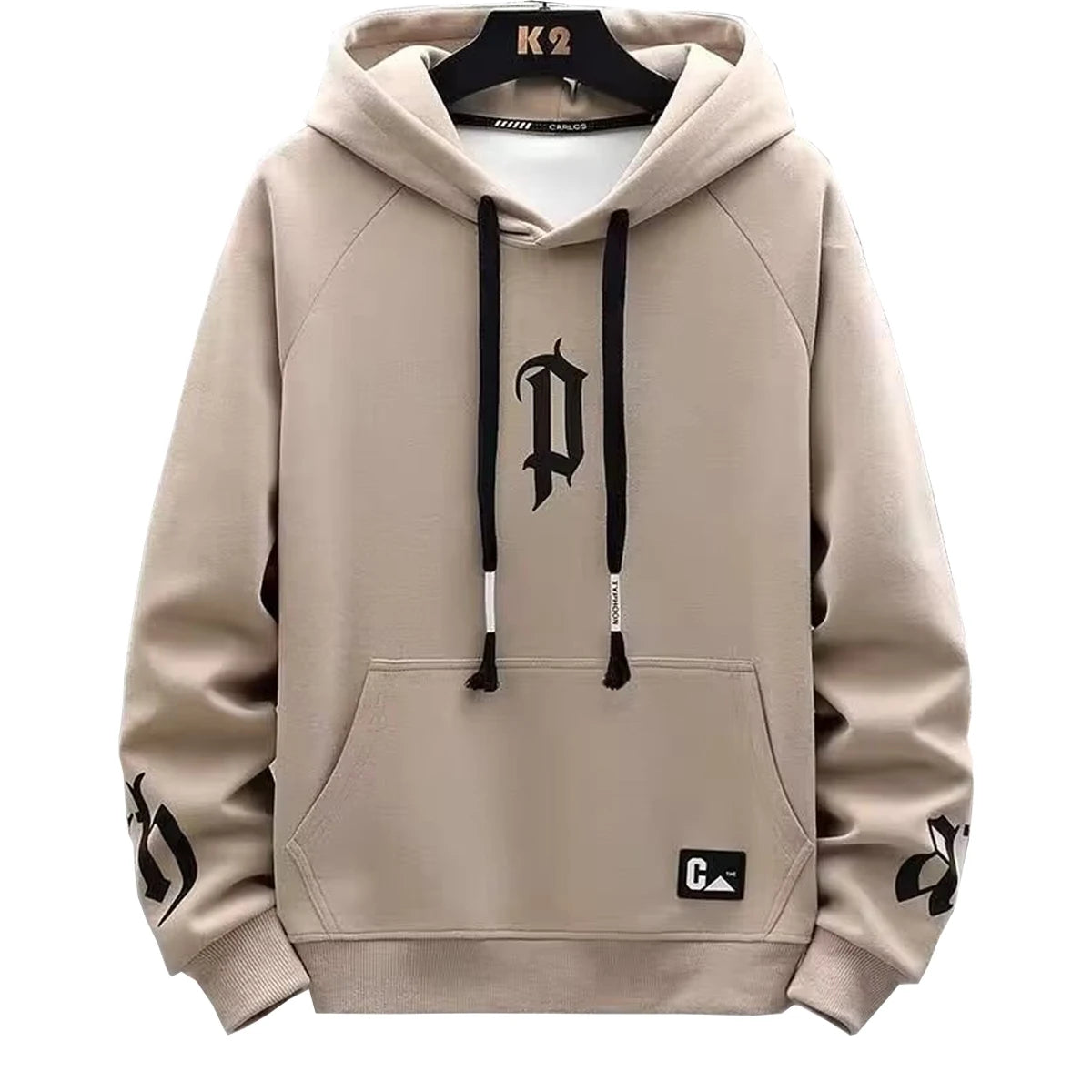 Men s Hooded Sweatshirt With Printed Pattern Thickened Fleece Hoodie Youth Autumn Winter Couple