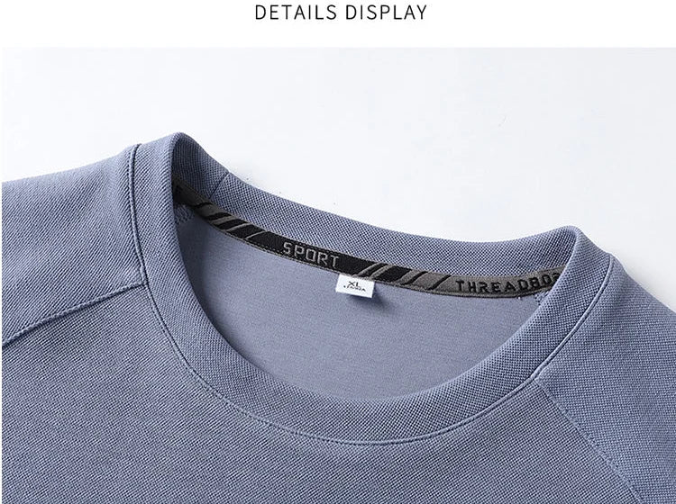 Spring and Autumn Fashion Korean Edition Solid Round Neck Loose Versatile and