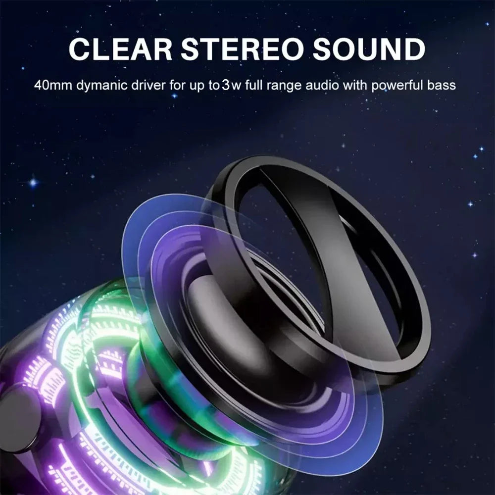 Mini Portable Bluetooth Speaker G200 RGB Color Light Magnetic Speaker Bt5.3