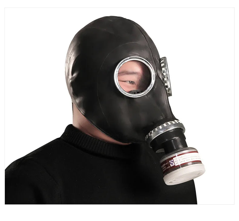 Creative Black Full Face Ghost Gas Mask Respirator Rubber Chemical Prevention